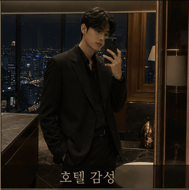 인스타 감성 호텔 거울샷