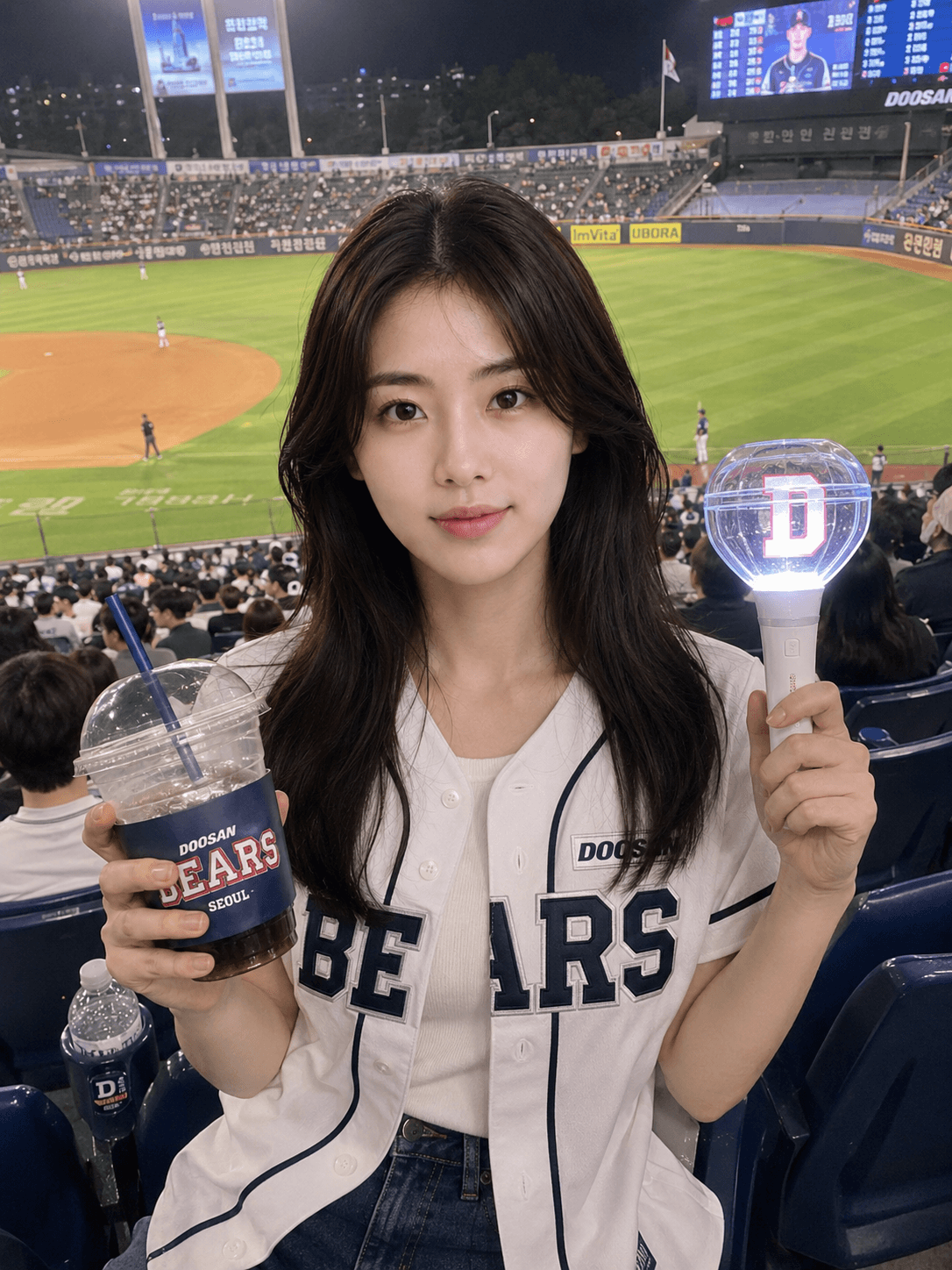 야구 직관 응원석 스냅